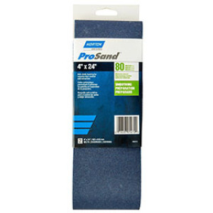 NORTON PROSAND 05472 4" X 24" P80 GRIT PORTABLE SANDING BELT HANDY PACK (2)