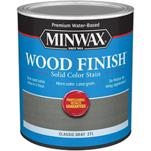 MINWAX 108210000 WATER BASED FINISH SOLID COLOR STAIN CLASSIC GRAY
