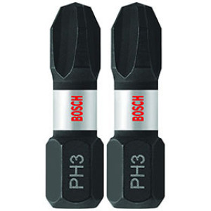 BOSCH ITPH3102 1" X #3 PHILLIPS IMPACT TOUGH DRILL BIT 2 PACK
