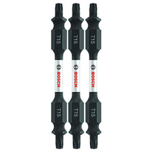 BOSCH ITDET152503 2.5" IMPACT TOUGH DOUBLE ENDED TORX DRIVER BIT DET15 3 PACK