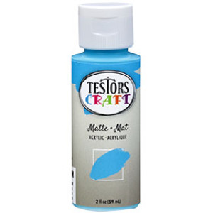 RUST-OLEUM TESTORS CRAFT 292428A 2 OZ ACRYLIC MATTE PAINT ISLAND BREEZE W/B