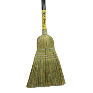 NORSHEL 02300130 WAREHOUSE BROOM DOUBLE BAND 31# 1-1/8" X 42" BLACK HANDLE