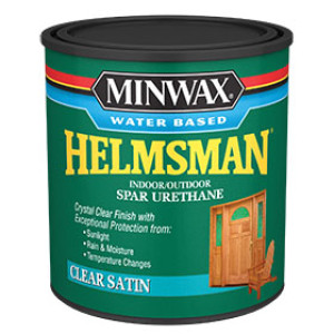 MINWAX HELMSMAN 630520444 SATIN WATER BASED INT/EXT SPAR URETHANE 275 VOC