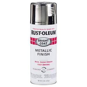 RUST-OLEUM BRIGHT COAT 7718830 11 OZ INTERIOR METALLIC GLOSS CHROME PAINT