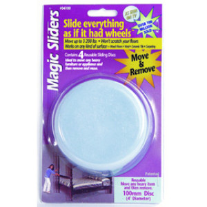 MAGIC SLIDERS 04100 100MM ROUND (4PK)