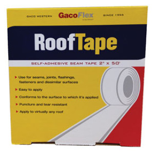 GACO GRT50 GACOTAPE 2" X 50' SELF ADHESIVE ROOF SEAM & CRACKS TAPE POLYESTER