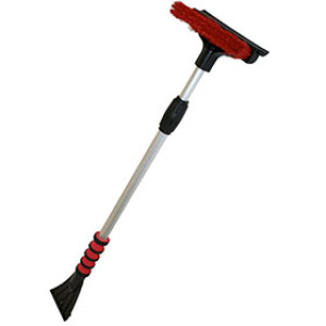 HOPKINS 581-E 48" SPORT 8 UTILITY BROOM W/ 8" RBR SQUEEGEE EXTENDS 30" TO 48"