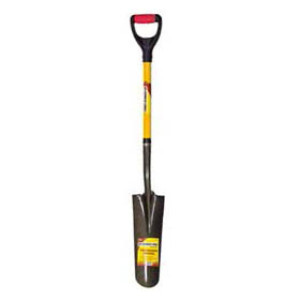 G-FORCE 52920 TRENCHING SHOVEL 47" FIBERGLASS D-HANDLE WITH RUBBERIZED GRIP