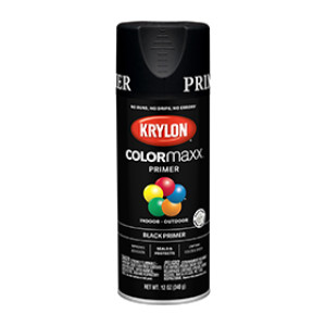 KRYLON K05581007 COLORMAXX PRIMER BLACK 12 OZ INDOOR - OUTDOOR