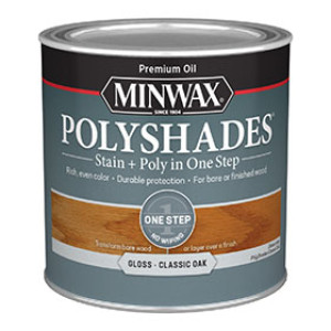MINWAX 214704444 470 POLYSHADES GLOSS CLASSIC OAK STAIN