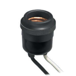 LEVITON 001-00055-000 WEATHERPROOF LAMPHOLDER SOCKET SINGLE CIRCUIT BLACK