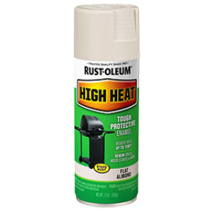 RUST-OLEUM SPECIALTY 7750830 12 OZ HIGH HEAT ALMOND SPRAY PAINT SATIN FINISH