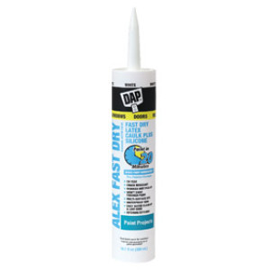 DAP 18425 10.1 OZ ALEX WHITE FAST DRY ACRYLIC LATEX CAULK PLUS SILICONE 35YR