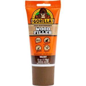 GORILLA GLUE 112126 6 OZ TUBE WOOD FILLER WALNUT