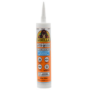 GORILLA GLUE 108318 10 OZ 100% SILICONE SEALANT WHITE ALL PURPOSE
