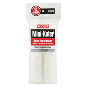 WOOSTER MINI-KOTER R229-6 6" X 1/2" SHED RESISTANT ROLLER COVER 2-PACK
