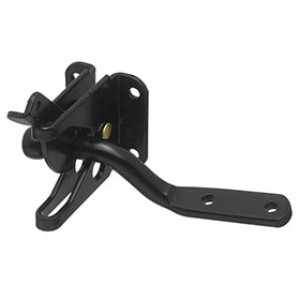 NATIONAL N101-121 V21 BLACK FINISH AUTOMATIC GATE LATCHES WITH 4" BAR