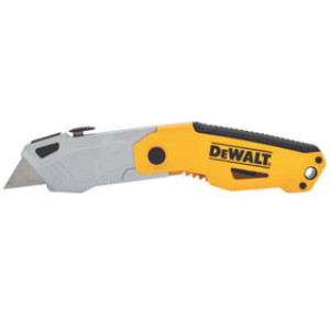 DEWALT DWHT10261 FOLDING RETRACTABLE AUTO-LOAD KNIFE PUSH BUTTON BLADE CHANGE