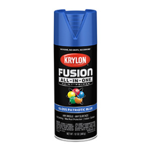 KRYLON K02716007 FUSION ALL-IN-ONE GLOSS PATRIOTIC BLUE 12 OZ INDOOR - OUTDOOR