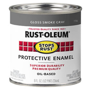 RUST-OLEUM STOPS RUST 7786730 GLOSS PROTECTIVE ENAMEL SMOKE GRAY