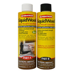 ABATRON LWAB60R LIQUID WOOD EPOXY WOOD CONSOLIDANT 2-PART KIT 12 oz