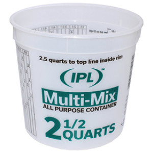 IPL 1044481 CLEAR 2-1/2 QUART MULTI-MIX ALL PURPOSE CONTAINER