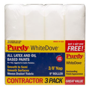 PURDY 14B863400 WHITE DOVE BONUS BUY 9" X 3/8" 47 X 4-PACKS