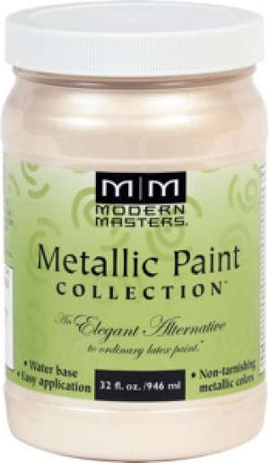 MODERN MASTERS ME705-32 OYSTER SATIN METALLIC PAINT SEMI-OPAQUE