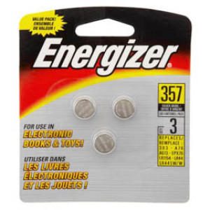 ENERGIZER 357BPZ-3 1.5V SILVER OXIDE COIN CELL WATCH & ELECTRONIS BATTERY 3PK