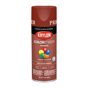 KRYLON K05583007 COLORMAXX PRIMER RED OXIDE 12 OZ INDOOR - OUTDOOR