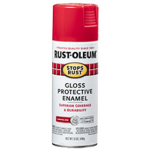 RUST-OLEUM STOPS RUST 7763830 12 OZ GLOSS PROTECTIVE ENAMEL CARNIVAL RED SPRAY