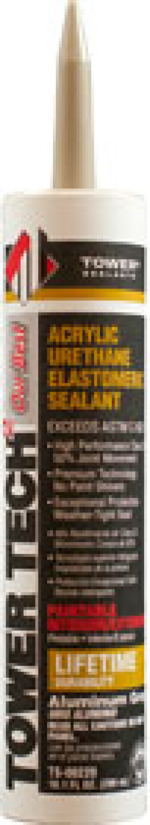 TOWER TS-00220 ALUMINUM GRAY TOWER TECH2 ACRYLIC URETHANE ELASTOMERIC SEALANT