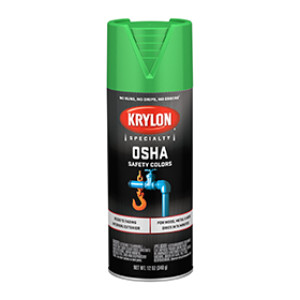 KRYLON K02012777 2012 OSHA SAFETY GREEN SPRAY PAINT 12 OZ