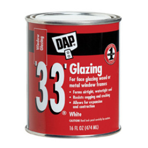 DAP 12120 '33' READY TO USE WINDOW GLAZING COMPOUND WHITE