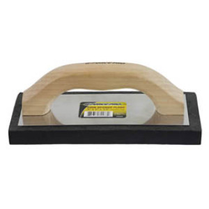 G-FORCE 70288 9" X 4" BLACK RUBBER FLOAT WOOD HANDLE