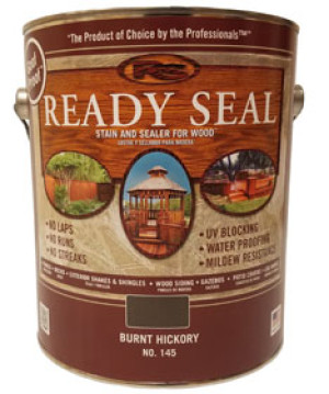 READY SEAL 145 BURNT HICKORY EXTERIOR WOOD STAIN AND SEALER GALLON