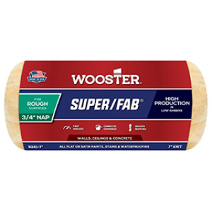 WOOSTER SUPER/FAB R241-7 7" X 3/4" GOLDEN YELLOW PAINT ROLLER COVER