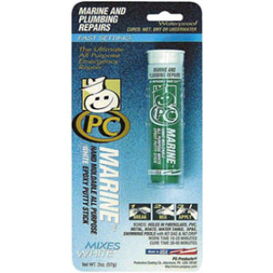 PC MARINE 02556 2 OZ MARINE & PLUMBING WHITE EPOXY REPAIR STICK - WATERPROOF