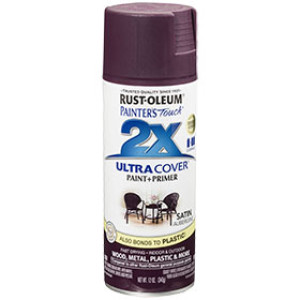 RUST-OLEUM 2X PAINTER'S TOUCH 257419 ULTRA COVER ENAMEL SATIN AUBERGINE