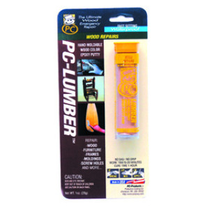 PC LUMBER 02557 1 OZ WOOD REPAIR EPOXY PUTTY STICK WOOD COLOR - WATERPROOF