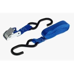 KEEPER 05110 10' X 1" CAM BUCKLE RATCHET TIE-DOWN S-HOOK UNIVERSAL 1200 LBS