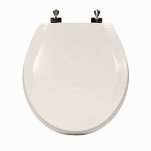 JONES STEPHENS C013WD00CH WHITE DELUXEMOLDED WOOD TOILET SEAT WITH COVER