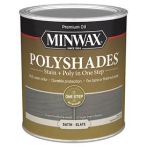 MINWAX 52761398 284 POLYSHADES SATIN SLATE STAIN