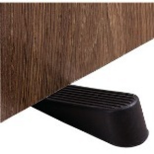 SHEPHERD 9132 BROWN RUBBER WEDGE DOOR STOP (2CARD)