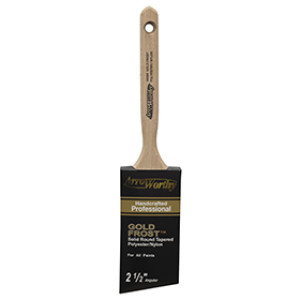 ARROWORTHY 4020-2-1/2 2-1/2" GOLD FROST ANGLE SASH PAINT BRUSH WOOD HANDLE