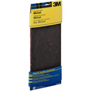 3M 7414 4.375" X 11" HAND SANDING METAL FINISHING PAD MAROON MEDIUM