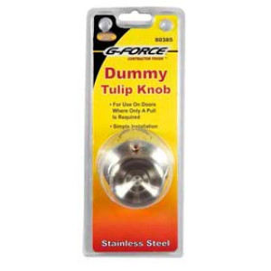 G-FORCE 80385 TULIP DUMMY KNOB STAINLESS FINISH