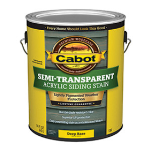 CABOT 1307.007 DEEP BASE SEMI-TRANSPARENT ACRYLIC SIDING STAIN