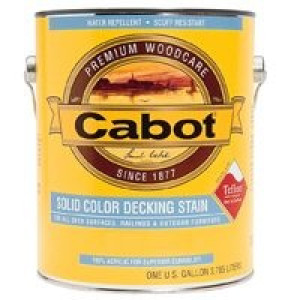 CABOT 7608.007 MEDIUM BASE SOLID COLOR OIL STAIN DECKING VOC