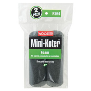 WOOSTER MINI-KOTER R264-4 4" FOAM ROLLER COVER 2-PACK
